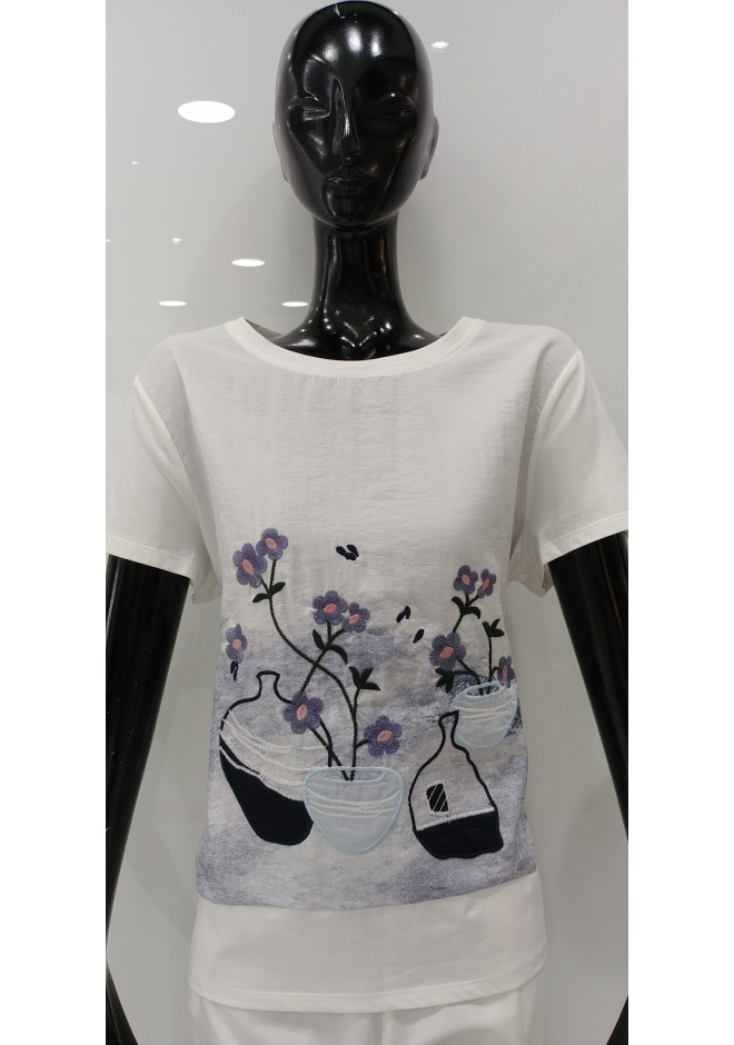 ΛΕΥΚΟ ΒΑΜΒΑΚΕΡΟ T-SHIRT