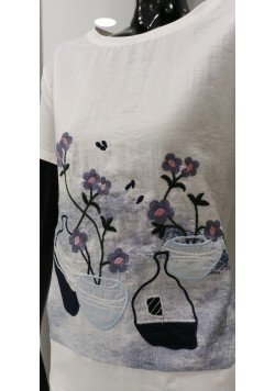 ΛΕΥΚΟ ΒΑΜΒΑΚΕΡΟ T-SHIRT