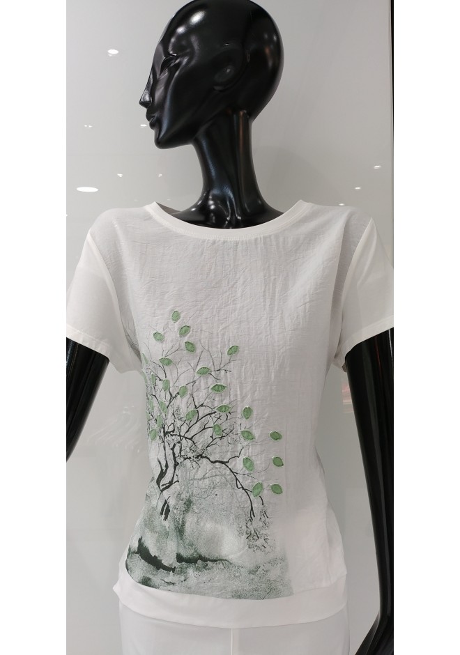 ΛΕΥΚΟ ΒΑΜΒΑΚΕΡΟ T-SHIRT