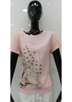 ΡΟΖ ΒΑΜΒΑΚΕΡΟ T-SHIRT