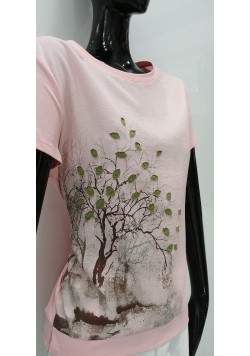 ΡΟΖ ΒΑΜΒΑΚΕΡΟ T-SHIRT