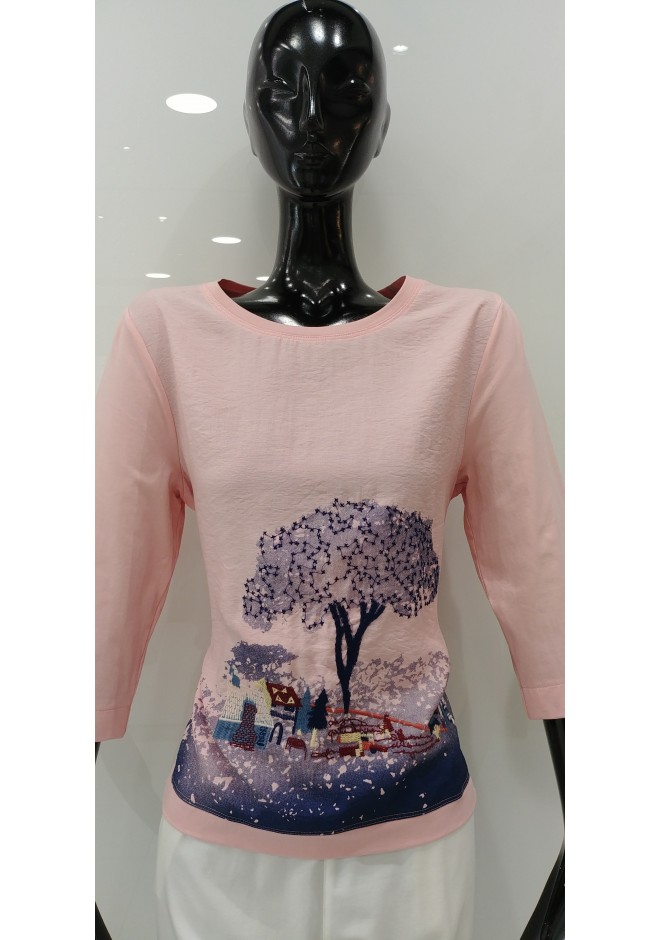 ΡΟΖ ΒΑΜΒΑΚΕΡΗ ΜΠΛΟΥΖΑ ΜΕ 3/4 ΜΑΝΙΚΙ