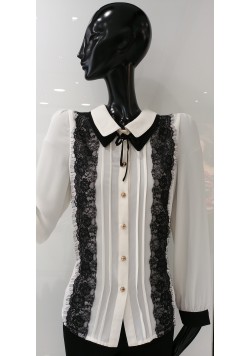 ΛΕΥΚΟ ΠΟΥΚΑΜΙΣΟ ΜΕ ΔΑΝΤΕΛΑ