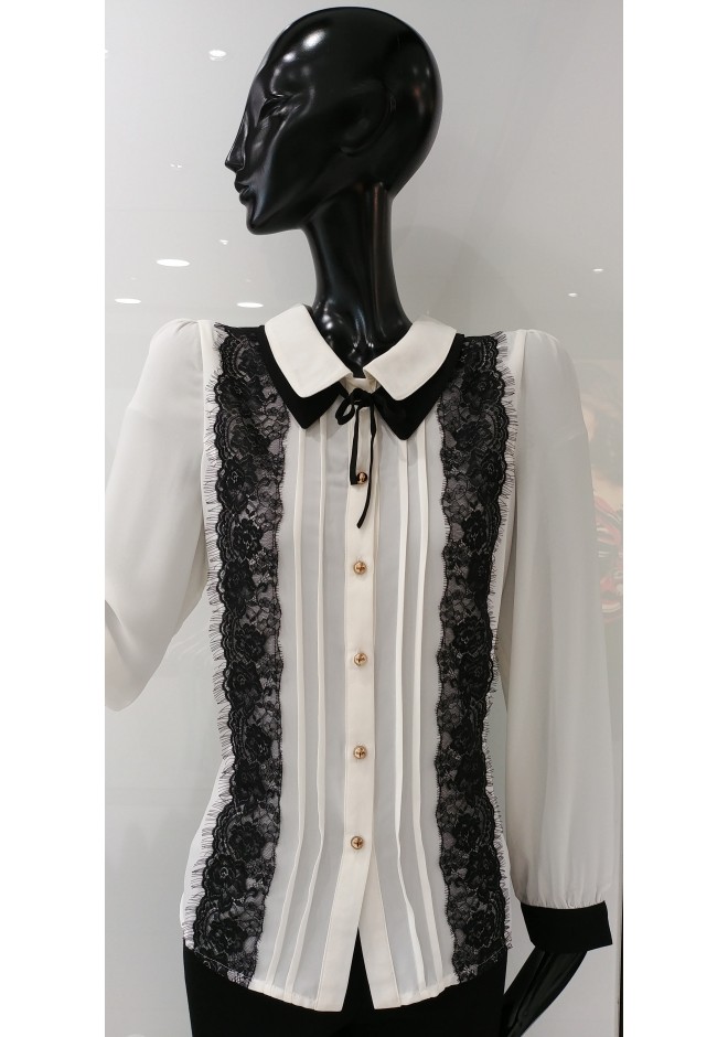 ΛΕΥΚΟ ΠΟΥΚΑΜΙΣΟ ΜΕ ΔΑΝΤΕΛΑ