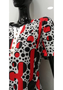 ΛΕΥΚΗ-ΚΟΚΚΙΝΗ-ΜΑΥΡΗ ΚΟΝΤΟΜΑΝΙΚΗ ΜΠΛΟΥΖΑ