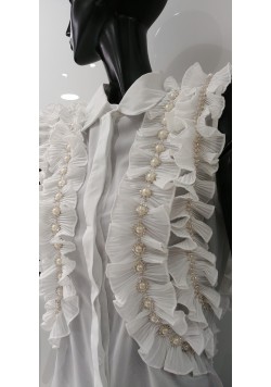 ΜΑΥΡΗ ΑΜΑΝΙΚΗ ΜΠΛΟΥΖΑ ΜΕ ΠΕΡΛΕΣ